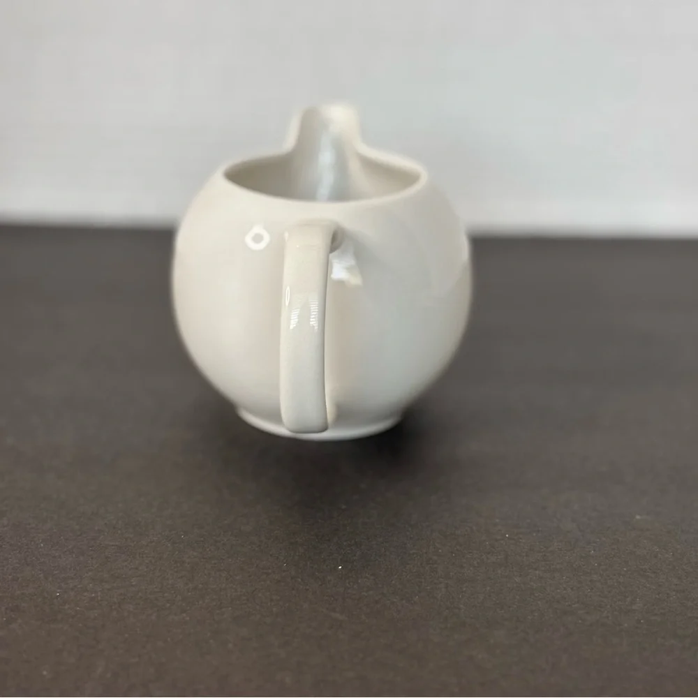 White Ceramic Creamer/Syrup Little Pitcher from IKEA OF SWEDEN LikeNew Farmhouse
